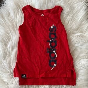 Adidas Kids Bold Red Tank Top